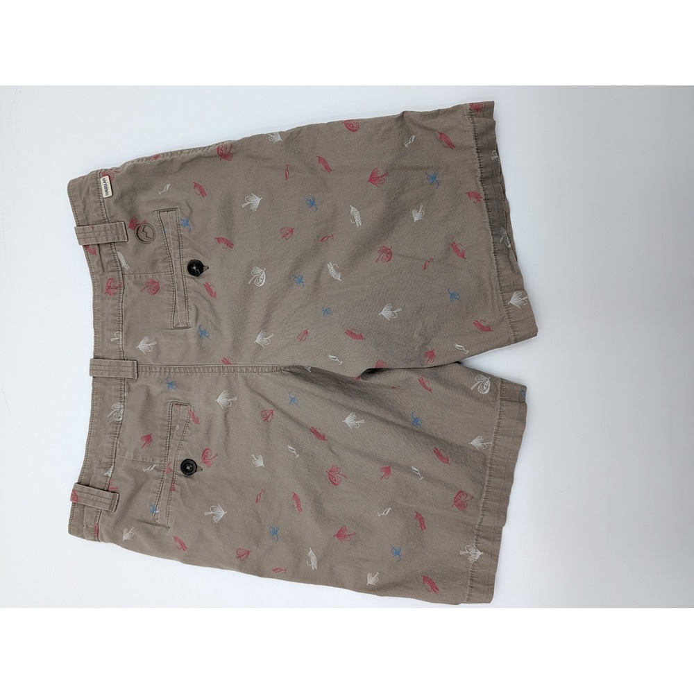 Magellan Outdoors Mens Khaki Fishing Lures Print‎ Shorts Size 30W - Picture 7 of 10